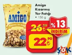 AMİGO KIZARMIŞ YER FISTIĞI 150 G AMİGO KIZARMIŞ YER FISTIĞI 150 G